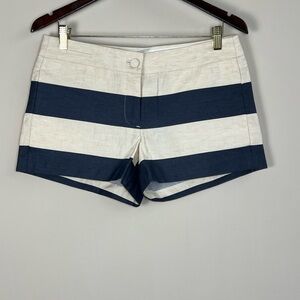 NWT J.Crew Women's Nautical Stripe Chino Shorts Size 6